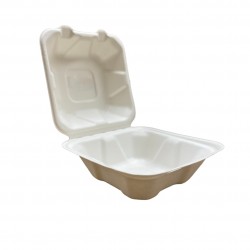 Hamburger Hinged Sugarcane Container
