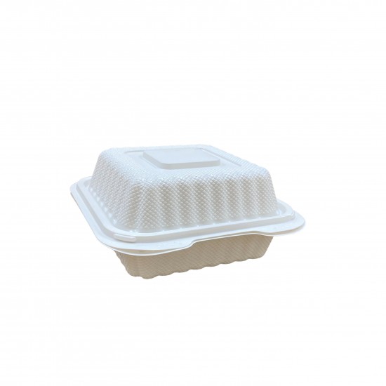 Hamburger Hinged Plastic Container