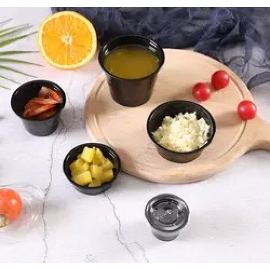 0.5oz, 0.75oz, 1oz, 1.5oz, 2oz, 3.25oz, 4oz, 5.5oz Portion Cup