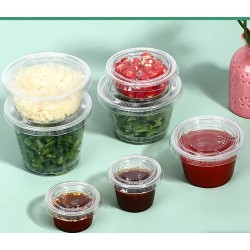 0.5oz, 0.75oz, 1oz, 1.5oz, 2oz, 3.25oz, 4oz, 5.5oz Portion Cup