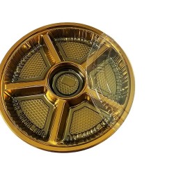 Round Sushi Party Tray (6 Compartment)