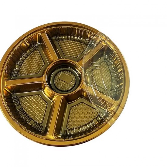 Round Sushi Party Tray (6 Compartment)