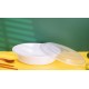 Plastic 24oz Round Container & Lid-White 