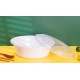 Plastic 32oz Round Container & Lid-White 