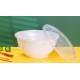 Plastic 42oz Bowl & Lid-White 